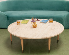 Load image into Gallery viewer, Travertine Vintage Coffee Table
