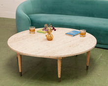 Load image into Gallery viewer, Travertine Vintage Coffee Table
