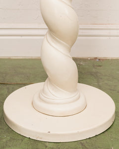 Extremely Rare Composition Plaster Floor Lamp w/ Spiraling Design by Sirmos