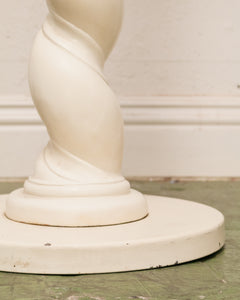 Extremely Rare Composition Plaster Floor Lamp w/ Spiraling Design by Sirmos