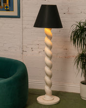 Load image into Gallery viewer, Extremely Rare Composition Plaster Floor Lamp w/ Spiraling Design by Sirmos
