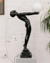 Load image into Gallery viewer, Art Deco Style Lamp LUMINA Standing Ceramic Sculpture Max Le Verrier
