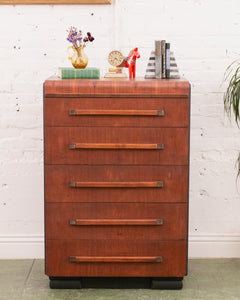 Waterfall Art Deco Highboy