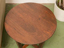 Load image into Gallery viewer, Walnut Round Side Table
