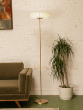 Load image into Gallery viewer, Torchiere Floor Lamp in Gold
