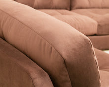 Load image into Gallery viewer, Mosley Sectional Sofa in Chocolate Brown
