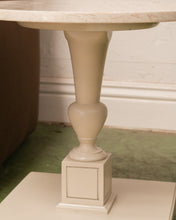 Load image into Gallery viewer, Marble Pedestal Vintage End Table
