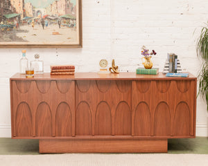 Scandinavian Credenza with Plinth Base