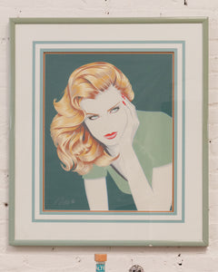 Robert Blue (American, 1946-1998) Rare Silkscreen Print entitled Lauren published in 1987