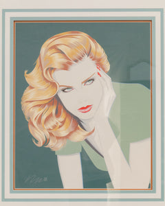 Robert Blue (American, 1946-1998) Rare Silkscreen Print entitled Lauren published in 1987