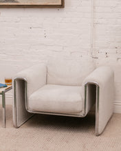 Load image into Gallery viewer, Chrome Arch Lounge Chair
