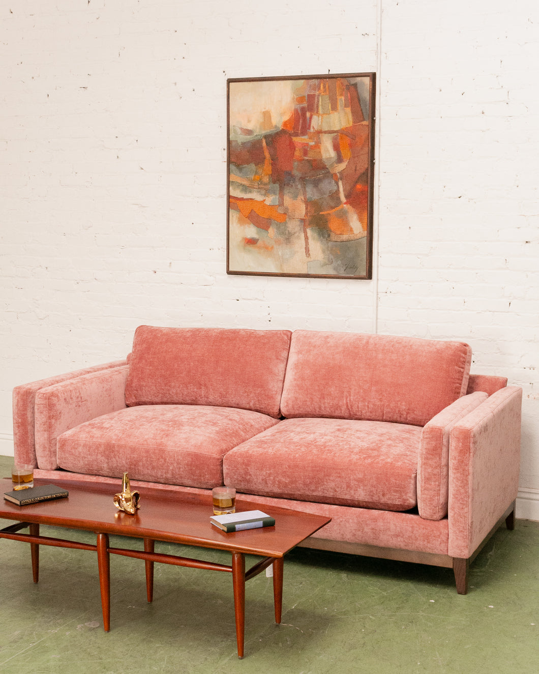 Lisette Sofa in Bianca Rosewood