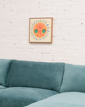 Load image into Gallery viewer, Boho Sun Art Print by Pan Dulce in Wooden Frame
