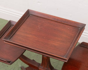 Walnut Display End Table