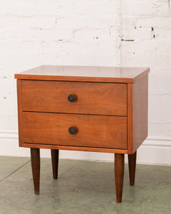 2 Drawer Formica Top Nightstand