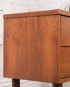 2 Drawer Formica Top Nightstand