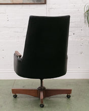 Load image into Gallery viewer, Black and Walnut Office Chair
