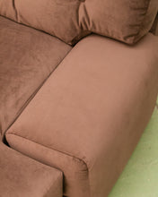 Load image into Gallery viewer, Mosley Sectional Sofa in Chocolate Brown
