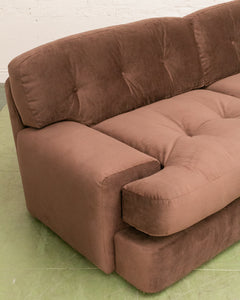 Mosley Sectional Sofa in Chocolate Brown