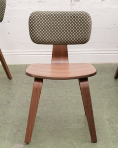 Checkered Green Bentwood Chair