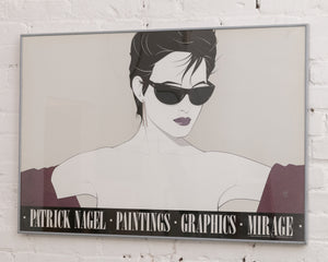 Patrick Nagel 1983 Print Silver Foiled Sunglasses Poster Art