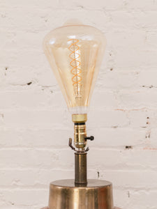 Huge Brown Lamp With Edison Bulb (as-is)