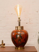 Load image into Gallery viewer, Huge Brown Lamp With Edison Bulb (as-is)
