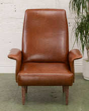 Load image into Gallery viewer, Italian Leather Vintage Armchair
