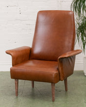 Load image into Gallery viewer, Italian Leather Vintage Armchair
