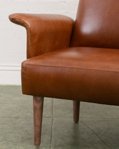 Italian Leather Vintage Armchair