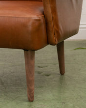 Load image into Gallery viewer, Italian Leather Vintage Armchair
