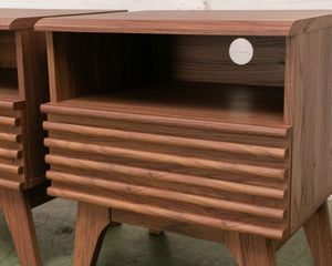 Slat Nightstands Pair