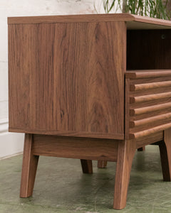 Slat Nightstands Pair