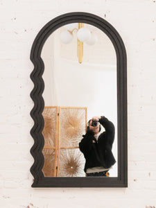 Black Abstract Mirror