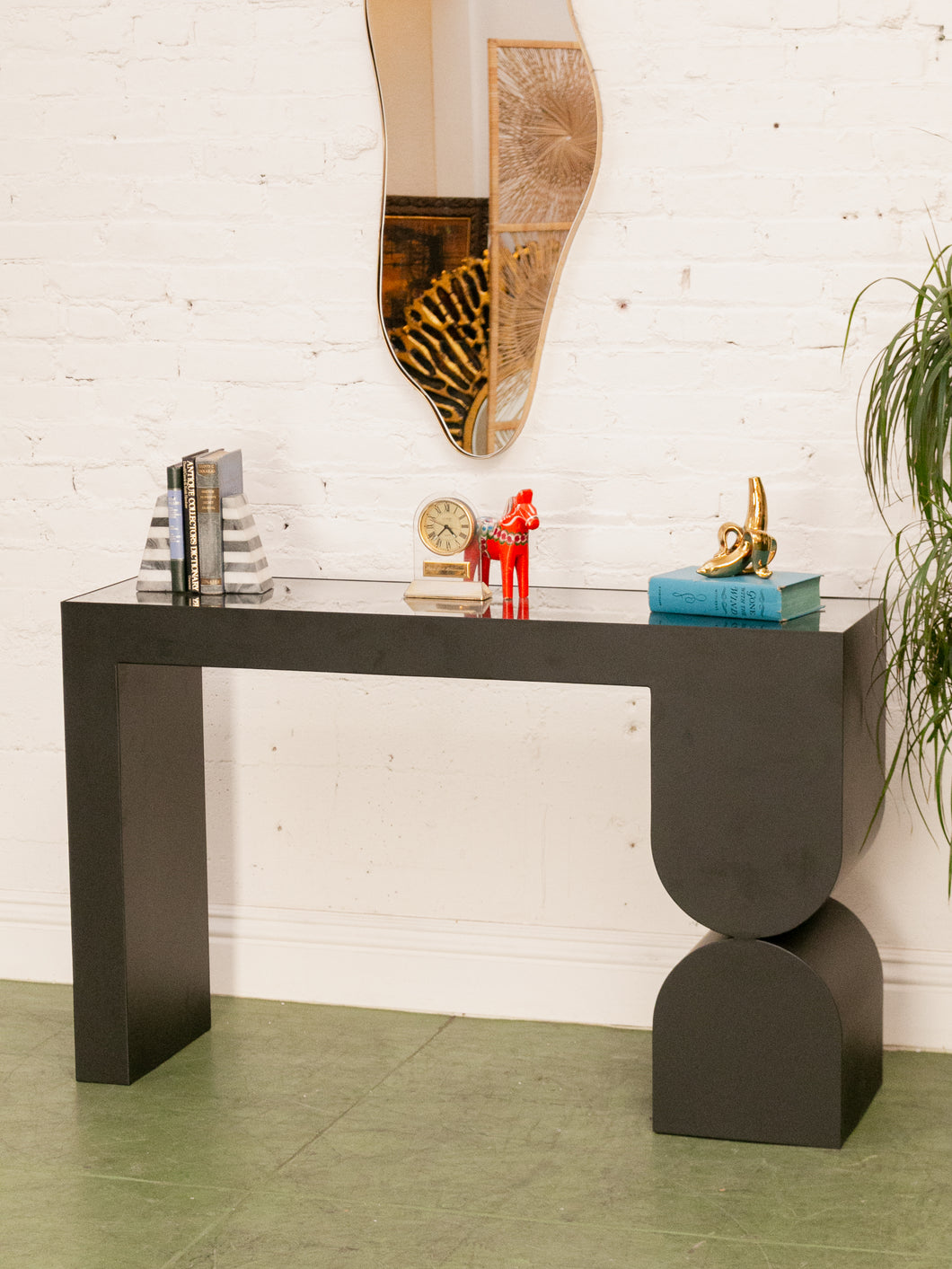 Black Modern Entry Table