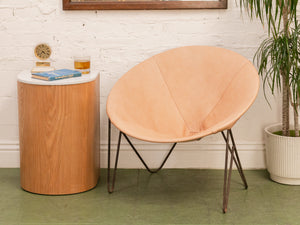 Circle Leather Chair