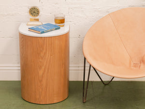 Light Wood Arch Side Table