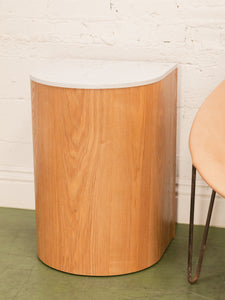 Light Wood Arch Side Table