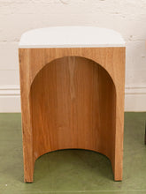 Load image into Gallery viewer, Light Wood Arch Side Table
