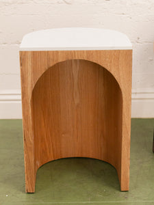 Light Wood Arch Side Table