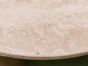 Marble Top Chunky Leg Side Table