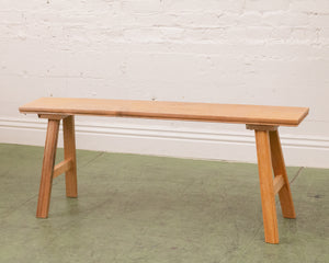 Solid Wood Narrow Bench