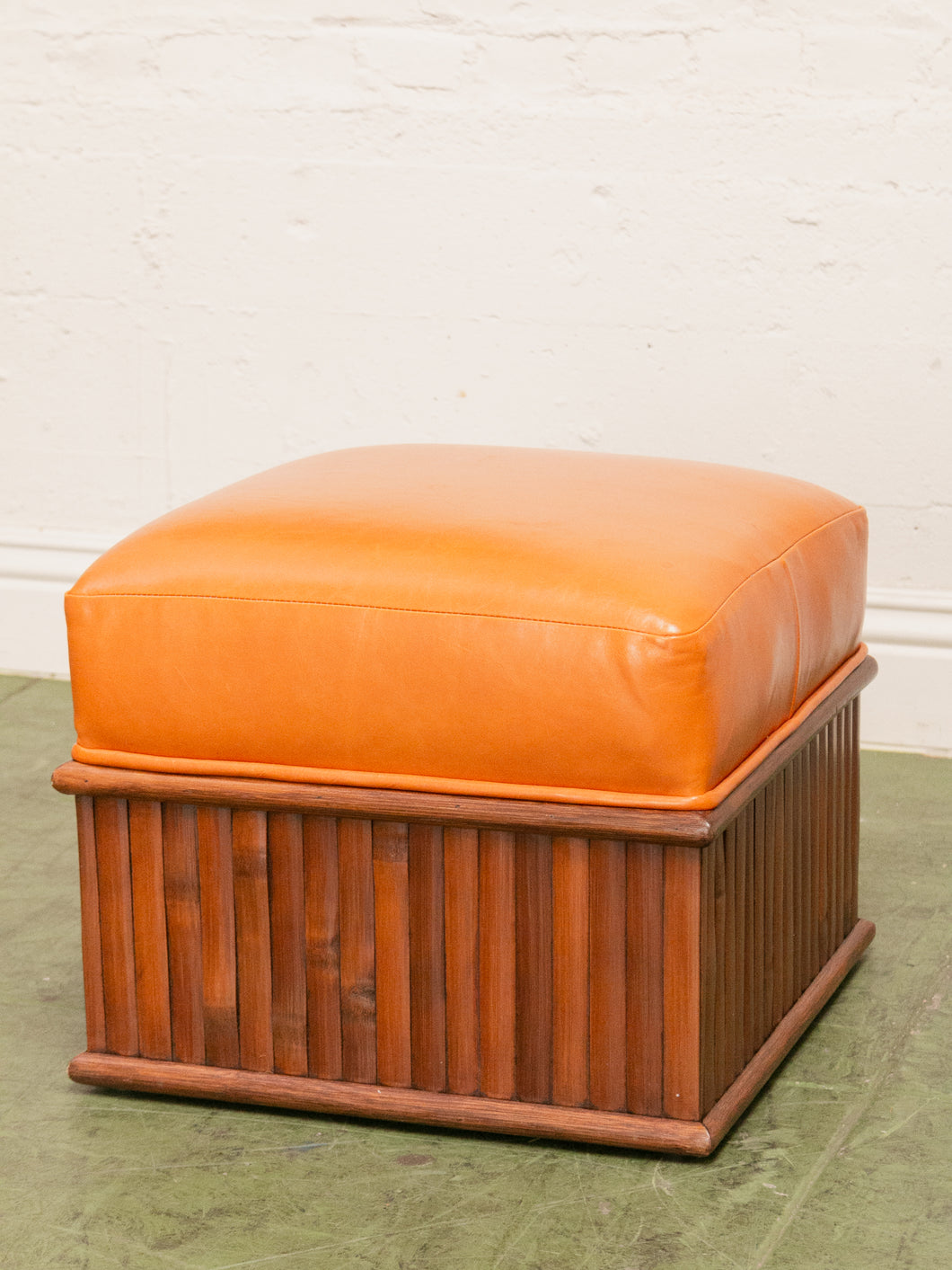 Bamboo Stool with Caramel Seat