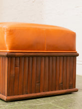 Load image into Gallery viewer, Bamboo Stool with Caramel Seat
