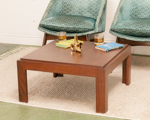 Square 1970’s Mid Century Side Coffee Table