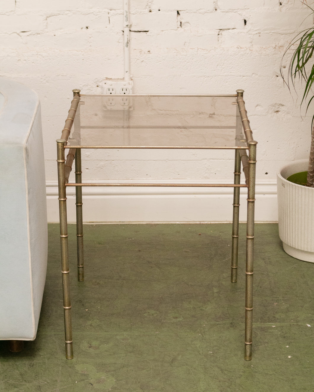 Bamboo Mid Century End Table