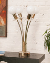 Load image into Gallery viewer, 4 Headed Brass Globe Lamp
