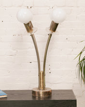 Load image into Gallery viewer, 4 Headed Brass Globe Lamp
