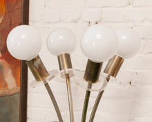 Load image into Gallery viewer, 4 Headed Brass Globe Lamp
