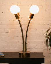 Load image into Gallery viewer, 4 Headed Brass Globe Lamp
